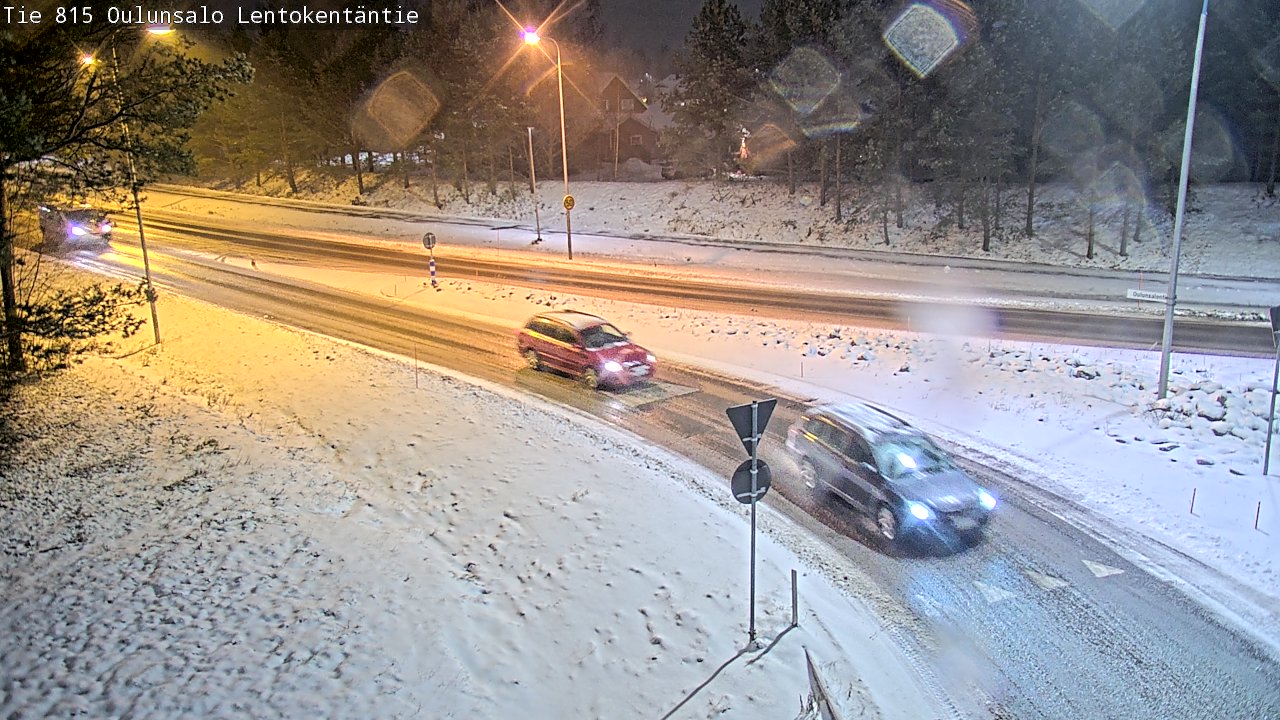 Weather Camera Image Road 816 Oulunsalo, Lentokentäntie, Oulu, Pohjois-Pohjanmaa