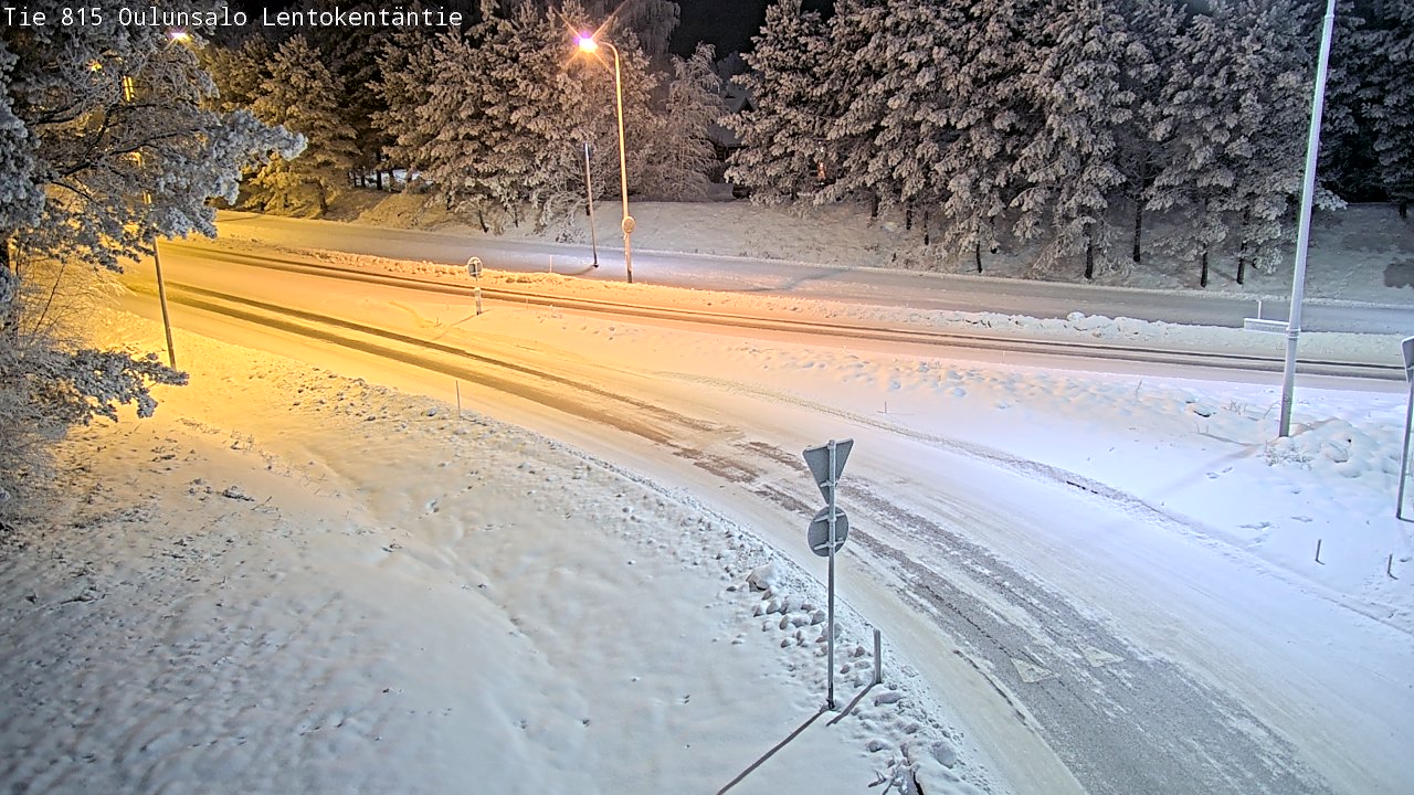 Weather Camera Image Road 816 Oulunsalo, Lentokentäntie, Oulu, Pohjois-Pohjanmaa