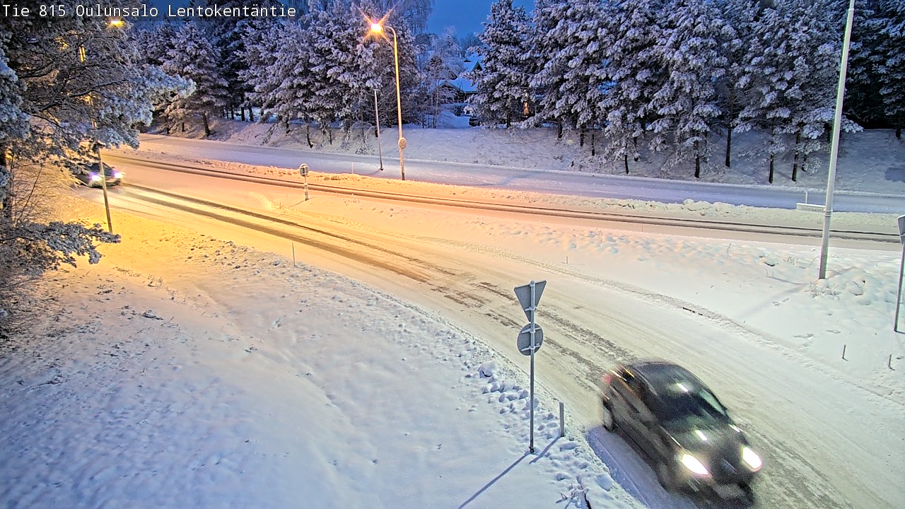 Kelikamerat Kuva Tie 816 Oulunsalo, Lentokentäntie, Oulu, Pohjois-Pohjanmaa
