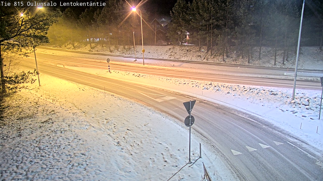 Weather Camera Image Road 816 Oulunsalo, Lentokentäntie, Oulu, Pohjois-Pohjanmaa