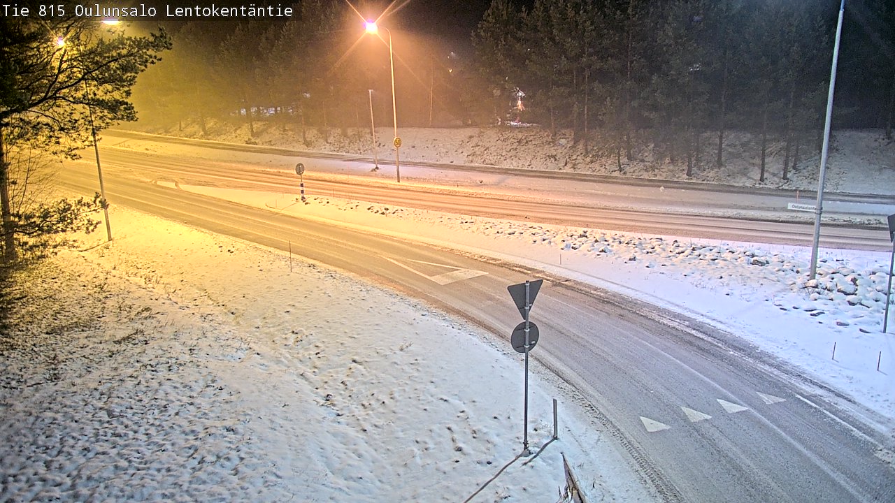 Weather Camera Image Road 816 Oulunsalo, Lentokentäntie, Oulu, Pohjois-Pohjanmaa