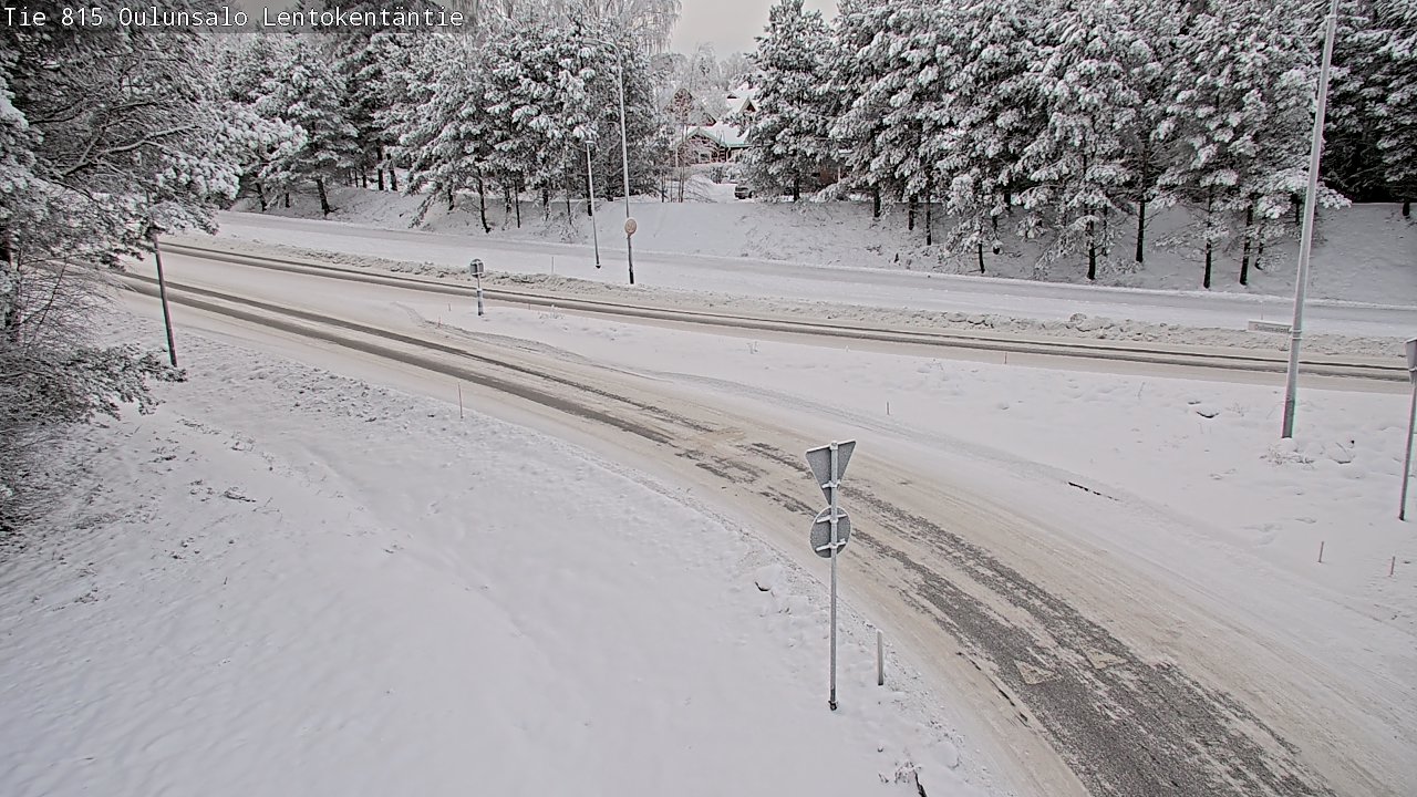 Kelikamerat Kuva Tie 816 Oulunsalo, Lentokentäntie, Oulu, Pohjois-Pohjanmaa