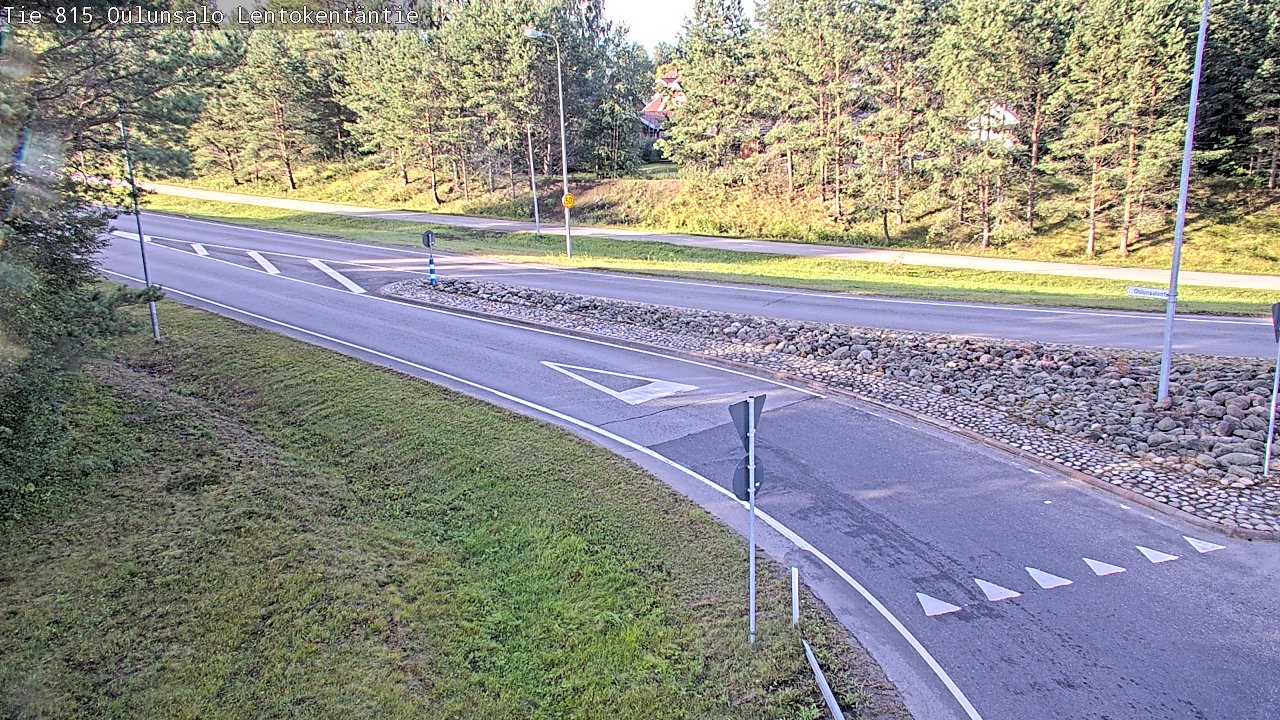 Weather Camera Image Road 816 Oulunsalo, Lentokentäntie, Oulu, Pohjois-Pohjanmaa