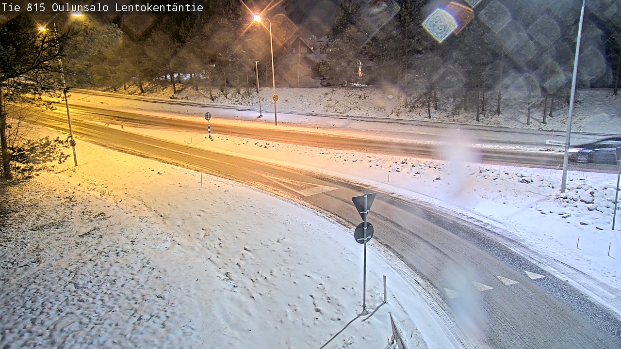 Weather Camera Image Road 816 Oulunsalo, Lentokentäntie, Oulu, Pohjois-Pohjanmaa