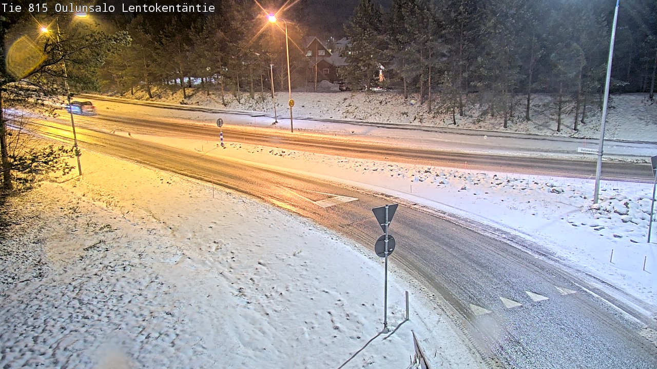Weather Camera Image Road 816 Oulunsalo, Lentokentäntie, Oulu, Pohjois-Pohjanmaa