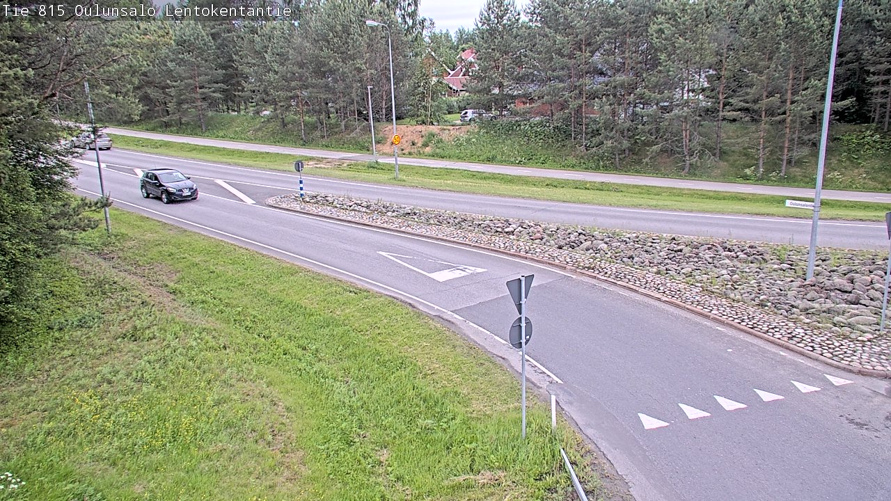 Weather Camera Image Väg 816 Uleåsalo, Lentokentäntie, Oulu, Pohjois-Pohjanmaa
