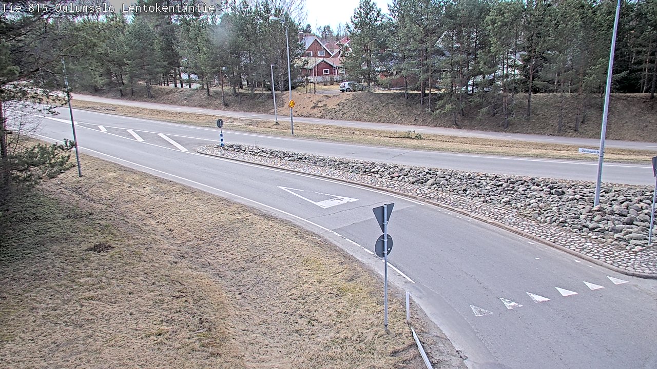 Weather Camera Image Väg 816 Uleåsalo, Lentokentäntie, Oulu, Pohjois-Pohjanmaa