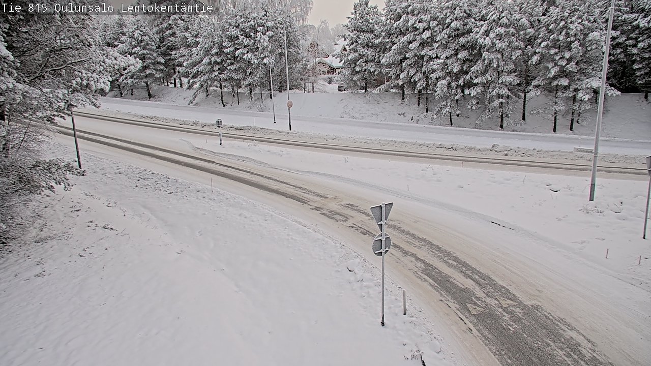 Kelikamerat Kuva Tie 816 Oulunsalo, Lentokentäntie, Oulu, Pohjois-Pohjanmaa