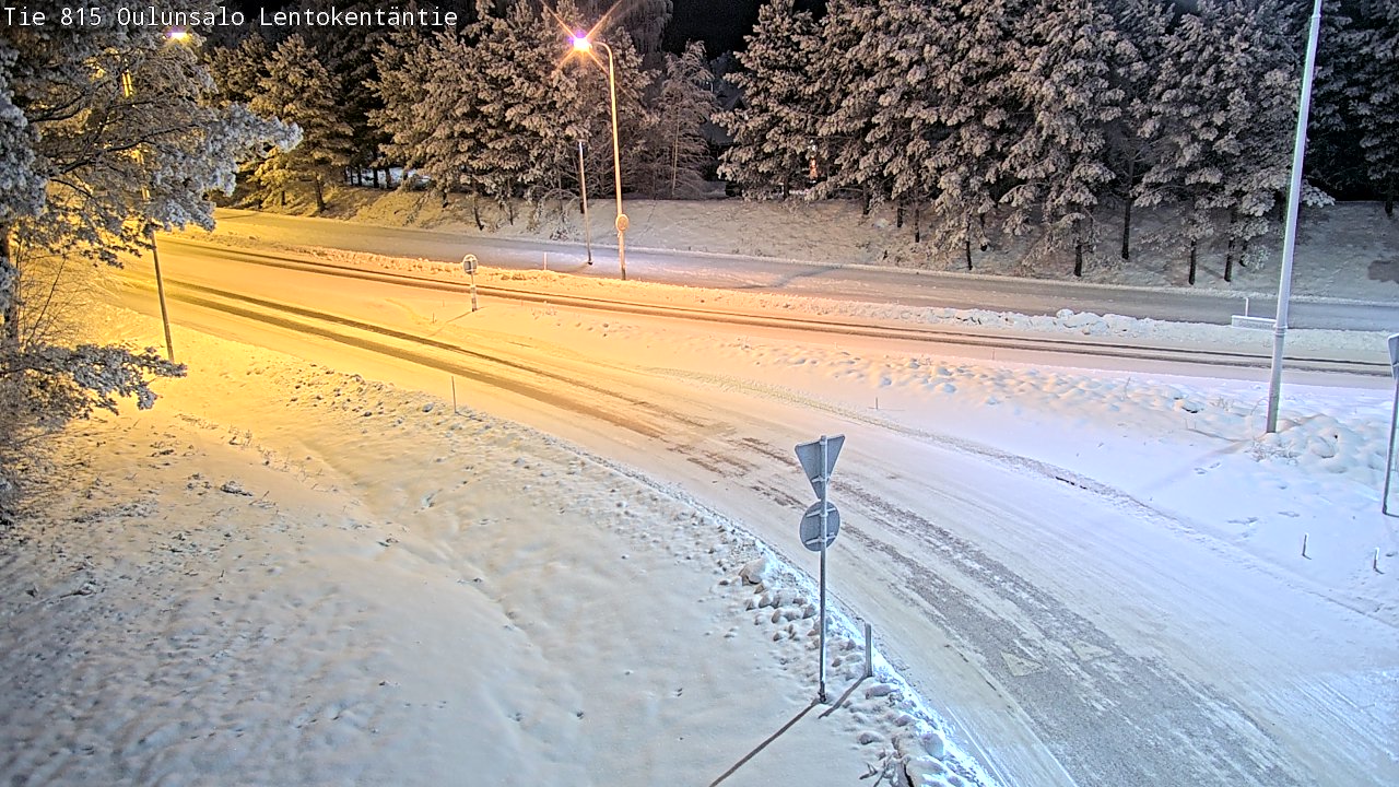 Kelikamerat Kuva Tie 816 Oulunsalo, Lentokentäntie, Oulu, Pohjois-Pohjanmaa