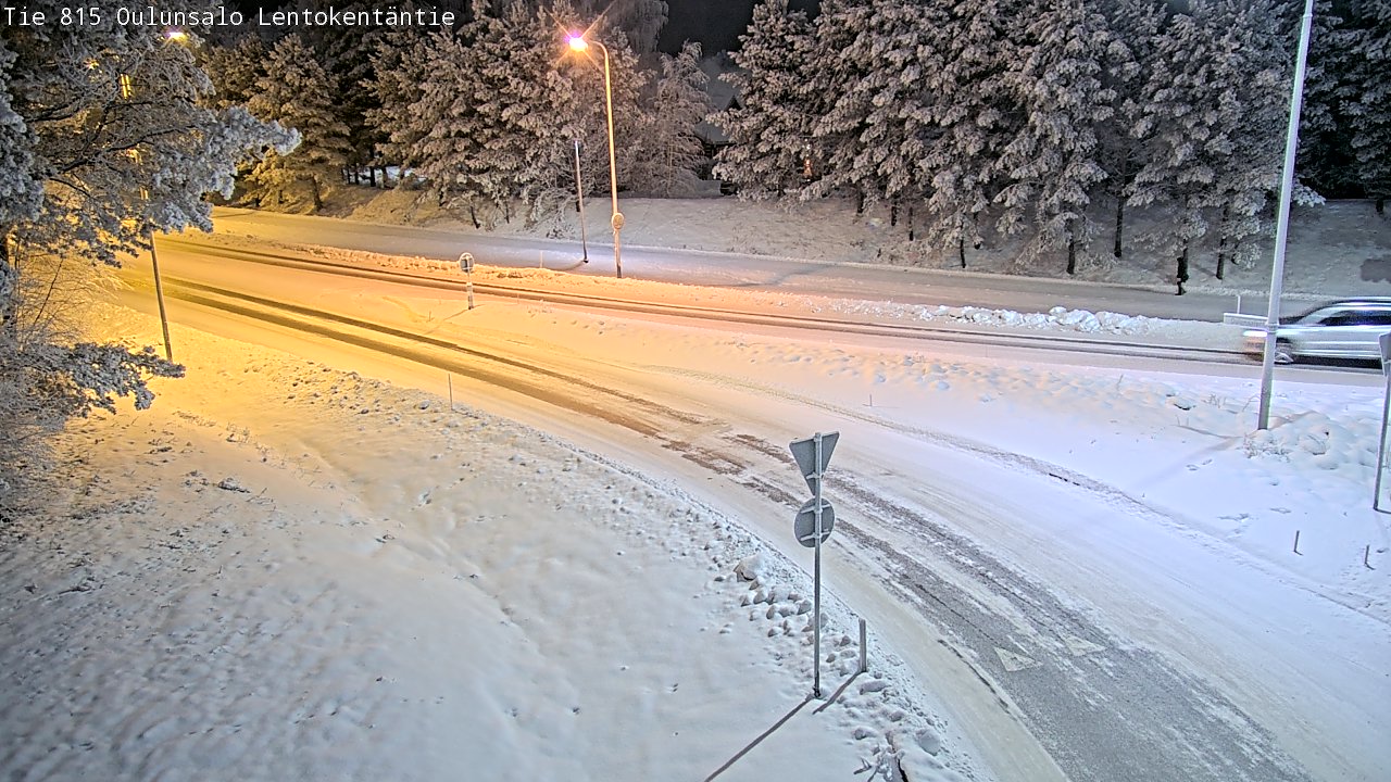 Kelikamerat Kuva Tie 816 Oulunsalo, Lentokentäntie, Oulu, Pohjois-Pohjanmaa