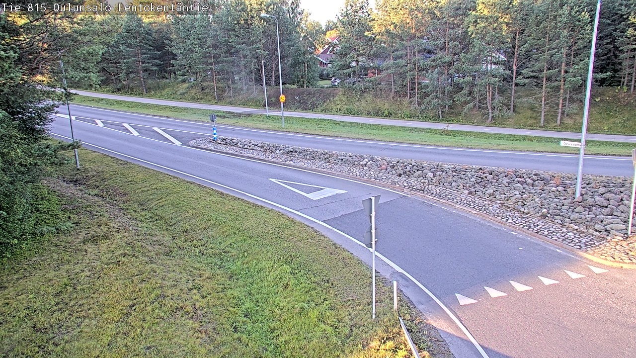 Weather Camera Image Road 816 Oulunsalo, Lentokentäntie, Oulu, Pohjois-Pohjanmaa