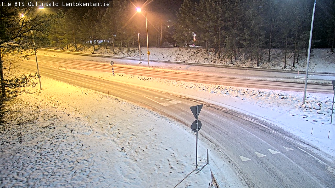 Weather Camera Image Road 816 Oulunsalo, Lentokentäntie, Oulu, Pohjois-Pohjanmaa