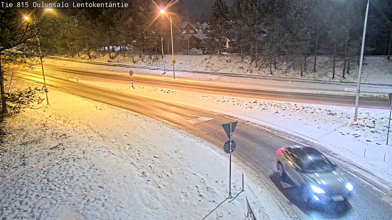 Weather Camera Image Road 816 Oulunsalo, Lentokentäntie, Oulu, Pohjois-Pohjanmaa
