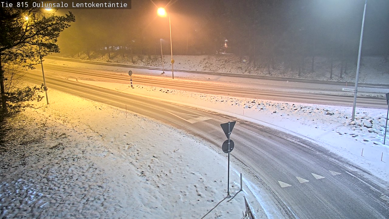Weather Camera Image Road 816 Oulunsalo, Lentokentäntie, Oulu, Pohjois-Pohjanmaa