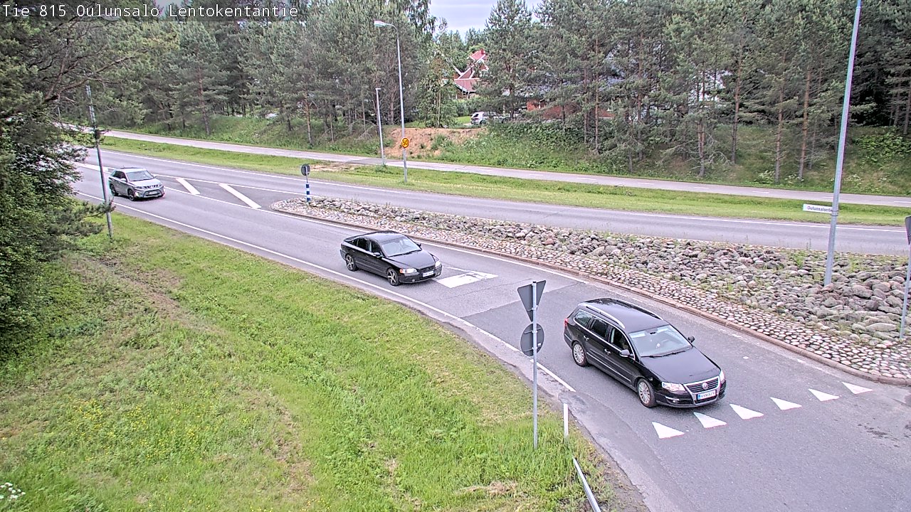 Weather Camera Image Väg 816 Uleåsalo, Lentokentäntie, Oulu, Pohjois-Pohjanmaa
