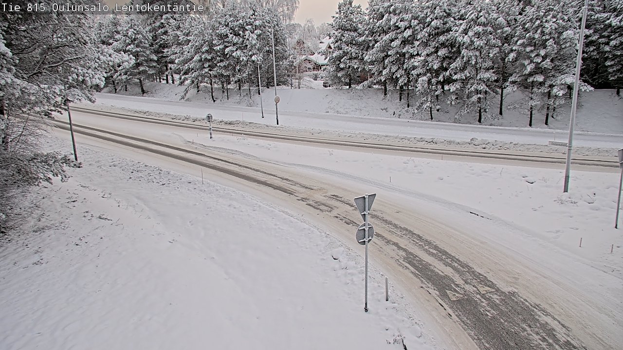 Kelikamerat Kuva Tie 816 Oulunsalo, Lentokentäntie, Oulu, Pohjois-Pohjanmaa