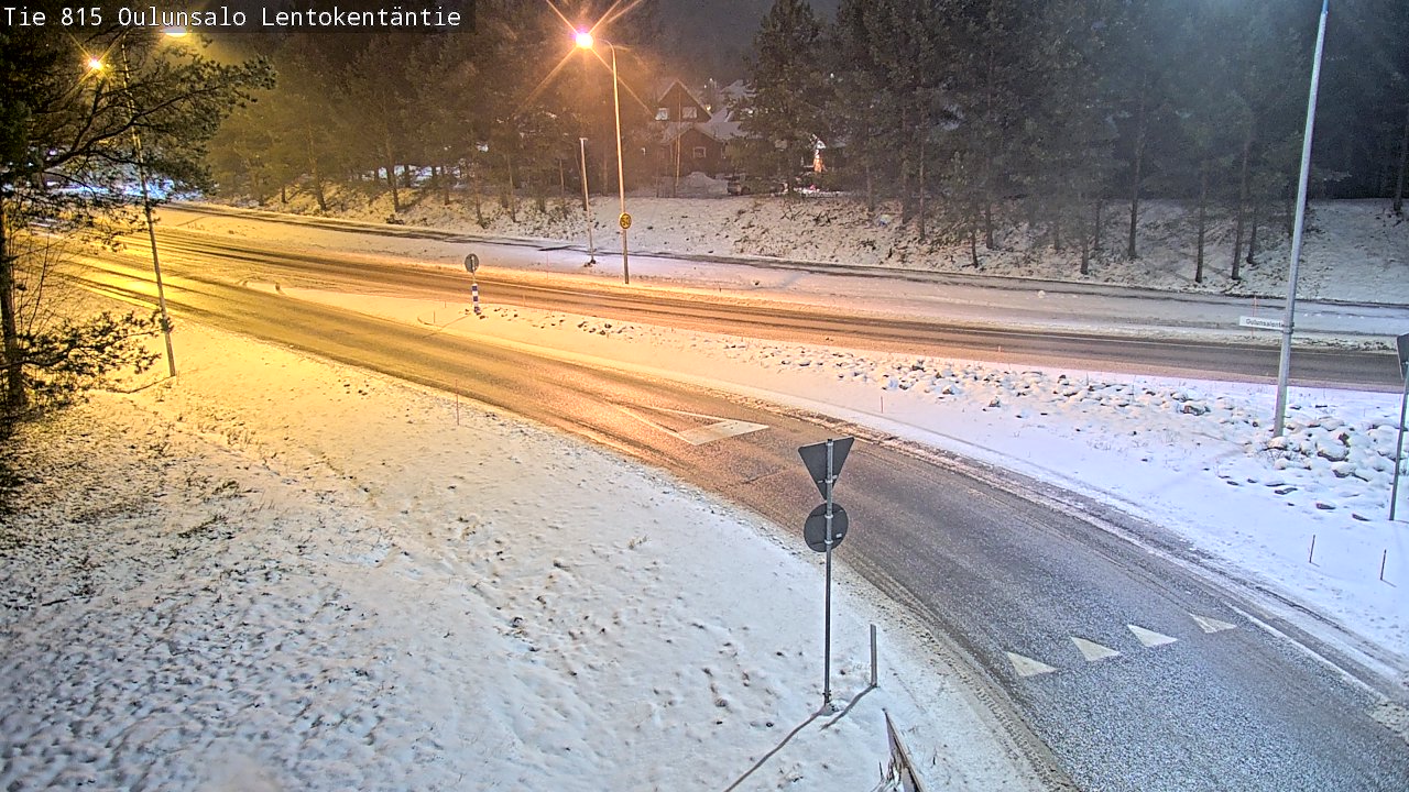 Weather Camera Image Road 816 Oulunsalo, Lentokentäntie, Oulu, Pohjois-Pohjanmaa