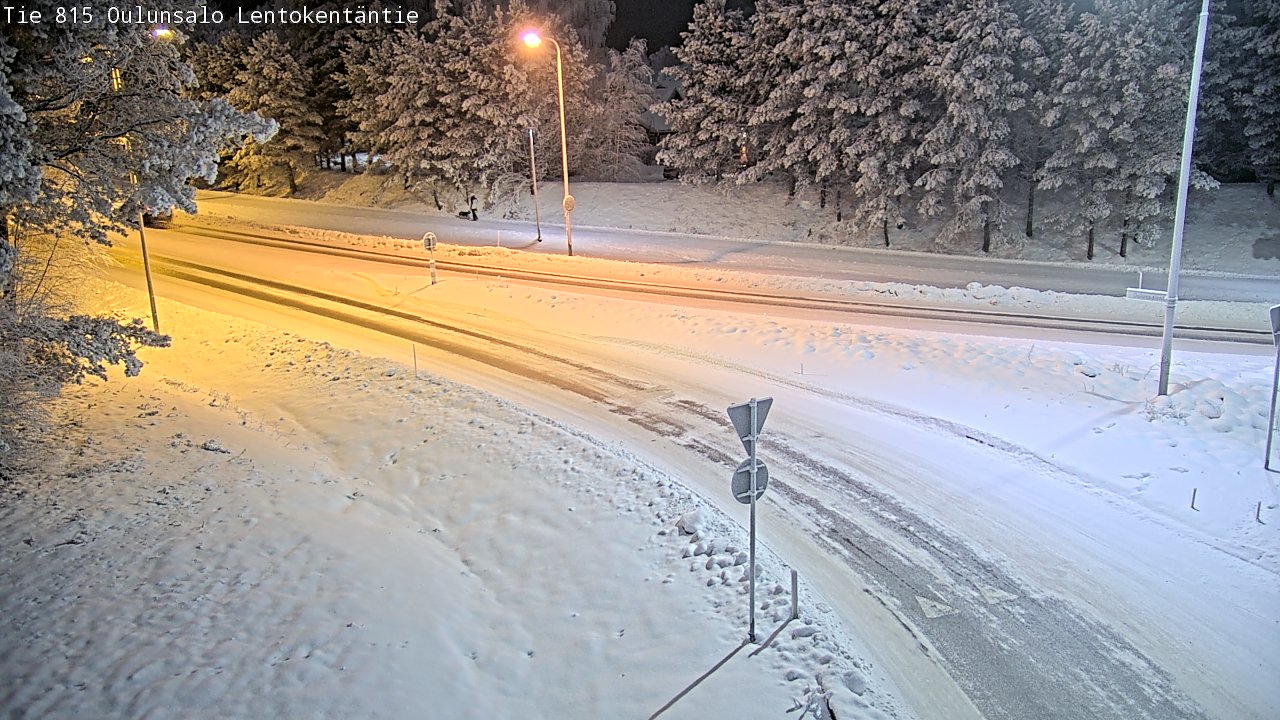 Kelikamerat Kuva Tie 816 Oulunsalo, Lentokentäntie, Oulu, Pohjois-Pohjanmaa