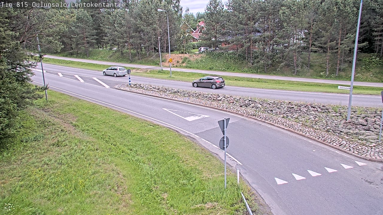 Weather Camera Image Väg 816 Uleåsalo, Lentokentäntie, Oulu, Pohjois-Pohjanmaa