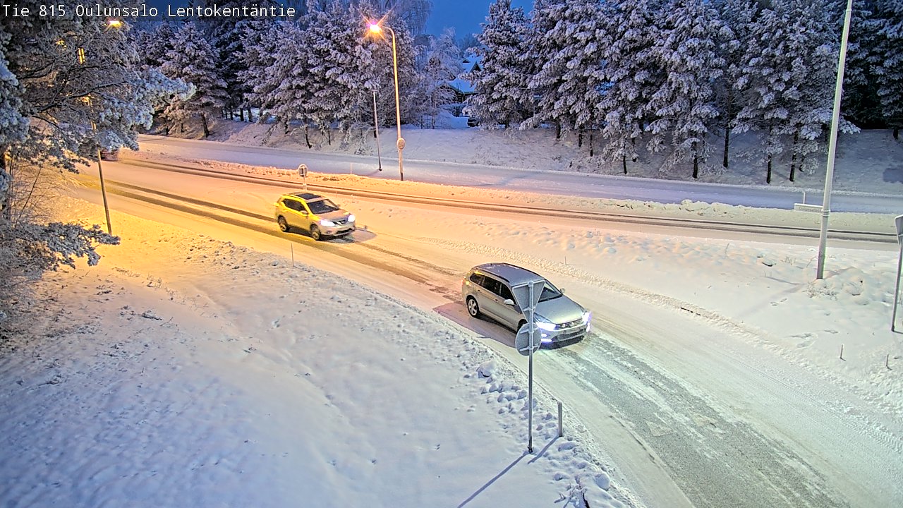 Kelikamerat Kuva Tie 816 Oulunsalo, Lentokentäntie, Oulu, Pohjois-Pohjanmaa