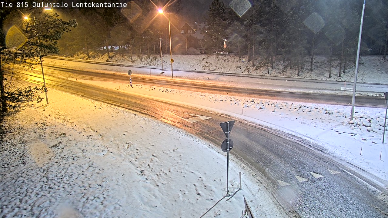 Weather Camera Image Road 816 Oulunsalo, Lentokentäntie, Oulu, Pohjois-Pohjanmaa