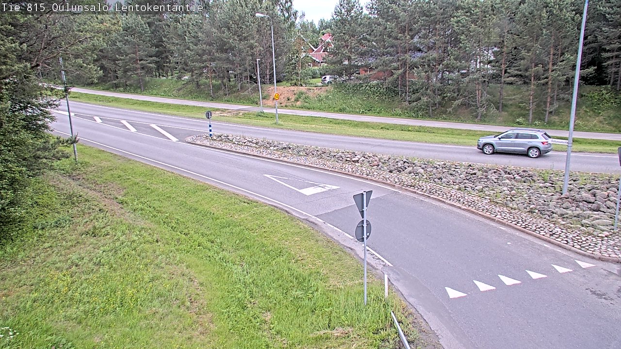 Kelikamerat Kuva Tie 816 Oulunsalo, Lentokentäntie, Oulu, Pohjois-Pohjanmaa