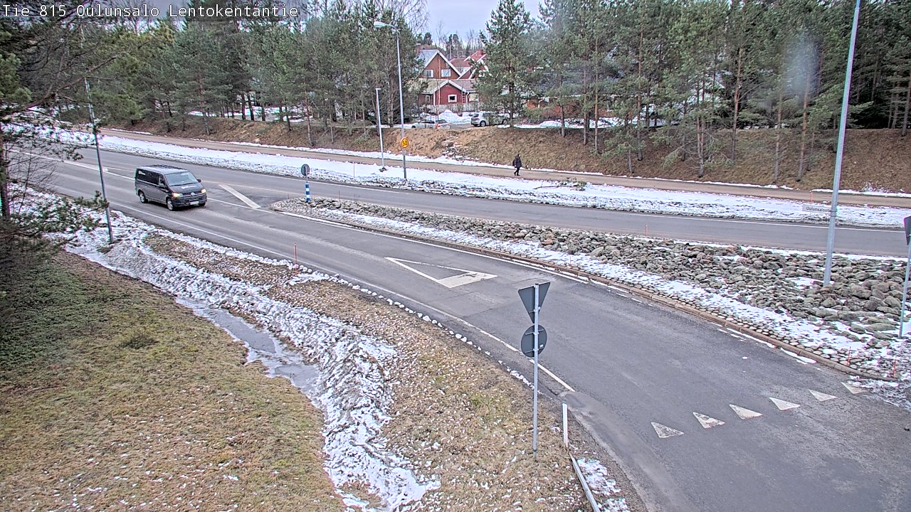Weather Camera Image Väg 816 Uleåsalo, Lentokentäntie, Oulu, Pohjois-Pohjanmaa