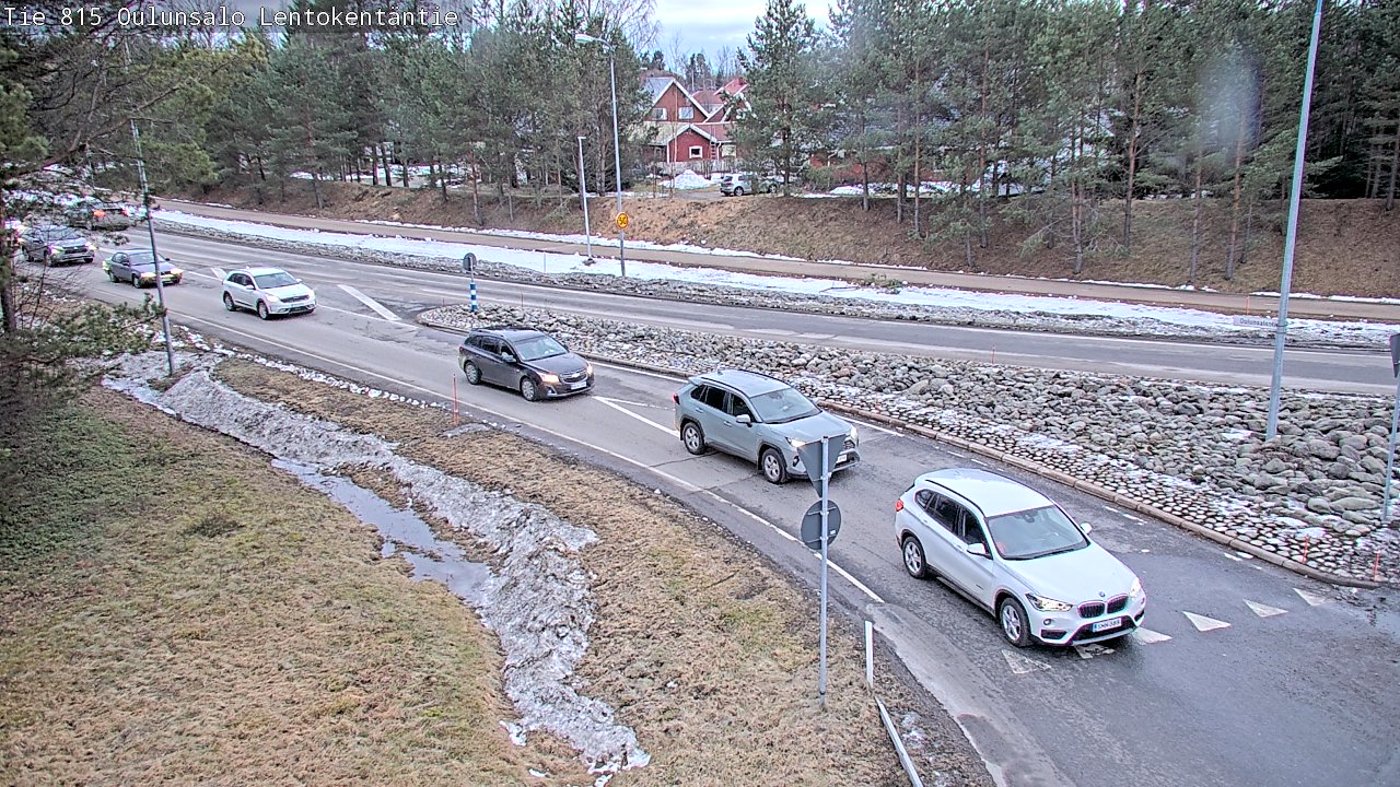 Weather Camera Image Väg 816 Uleåsalo, Lentokentäntie, Oulu, Pohjois-Pohjanmaa