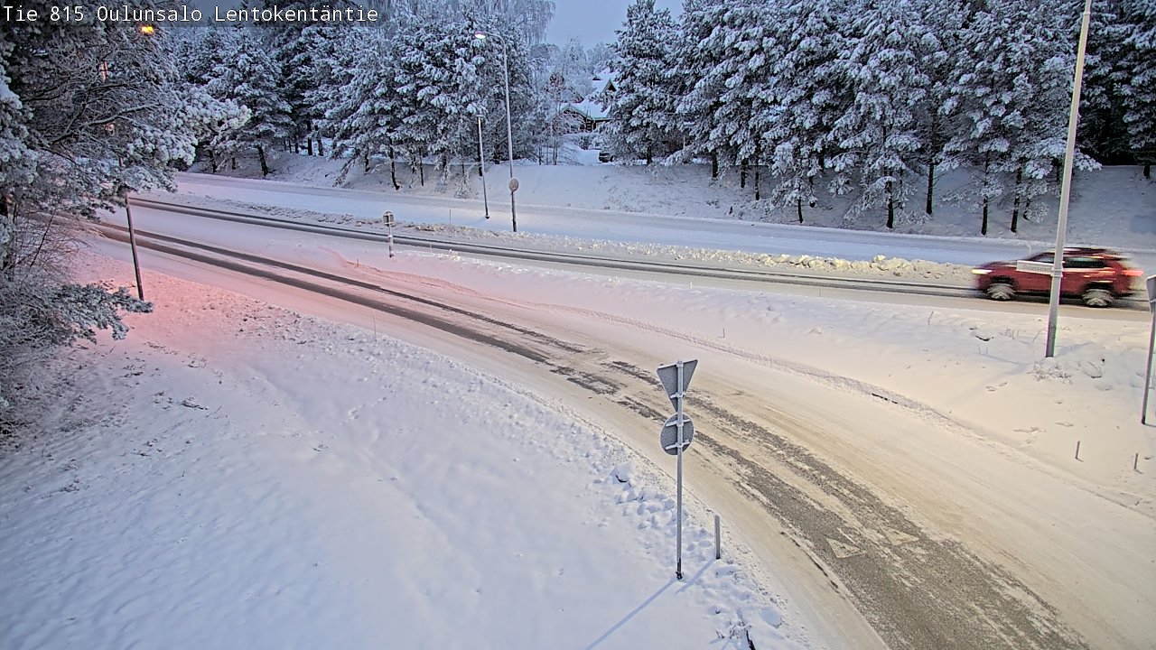 Kelikamerat Kuva Tie 816 Oulunsalo, Lentokentäntie, Oulu, Pohjois-Pohjanmaa