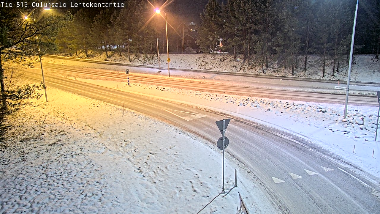 Weather Camera Image Road 816 Oulunsalo, Lentokentäntie, Oulu, Pohjois-Pohjanmaa