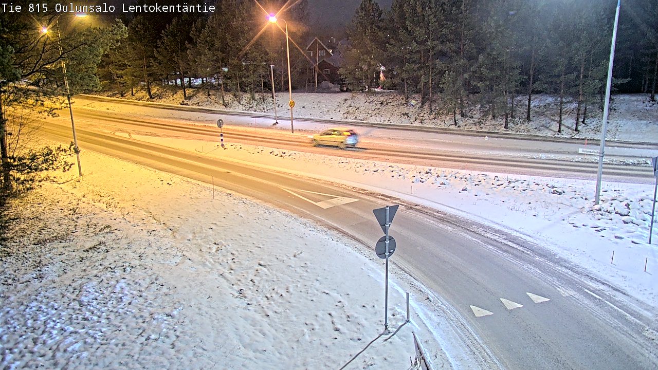 Weather Camera Image Road 816 Oulunsalo, Lentokentäntie, Oulu, Pohjois-Pohjanmaa