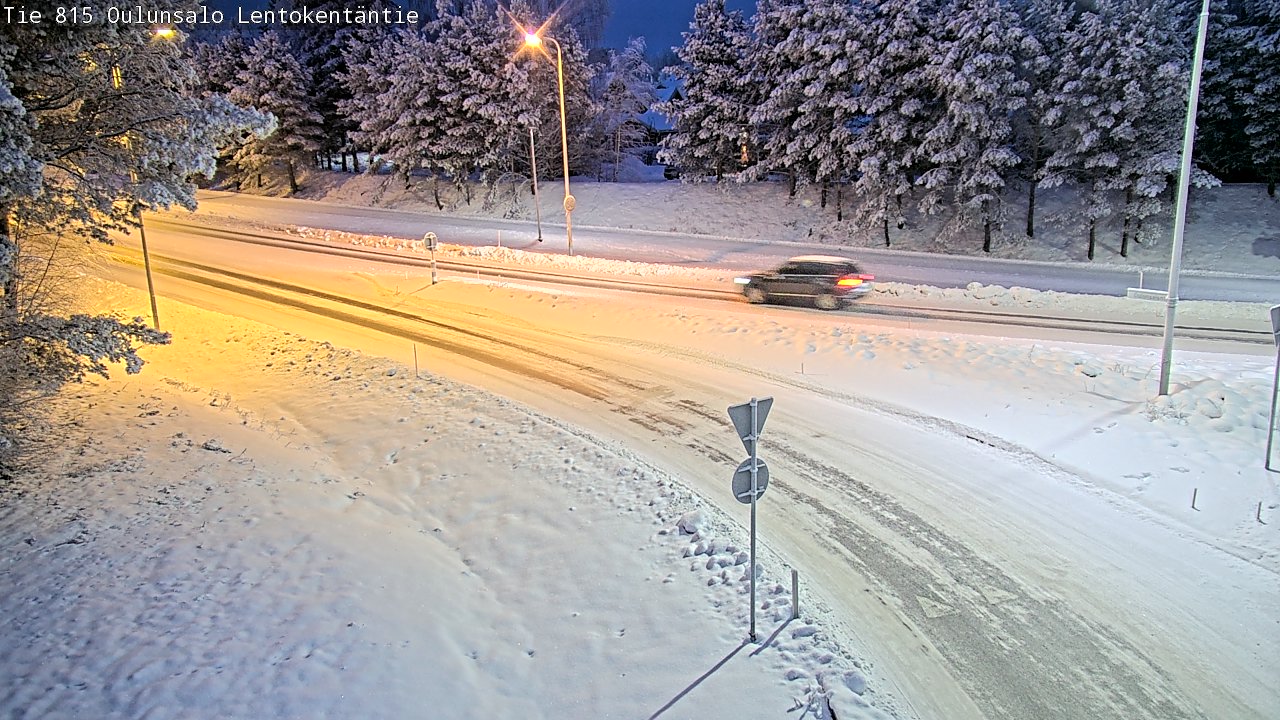 Kelikamerat Kuva Tie 816 Oulunsalo, Lentokentäntie, Oulu, Pohjois-Pohjanmaa