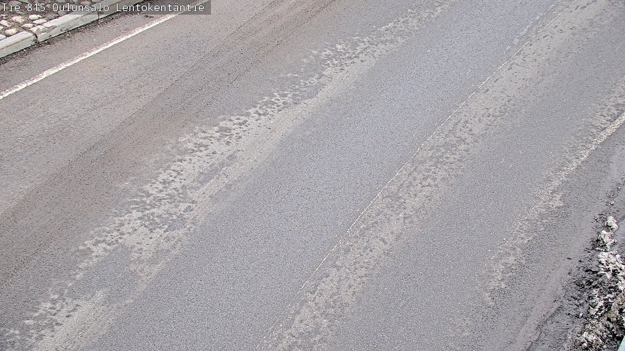 Weather Camera Image Väg 816 Uleåsalo, Lentokentäntie, Oulu, Pohjois-Pohjanmaa