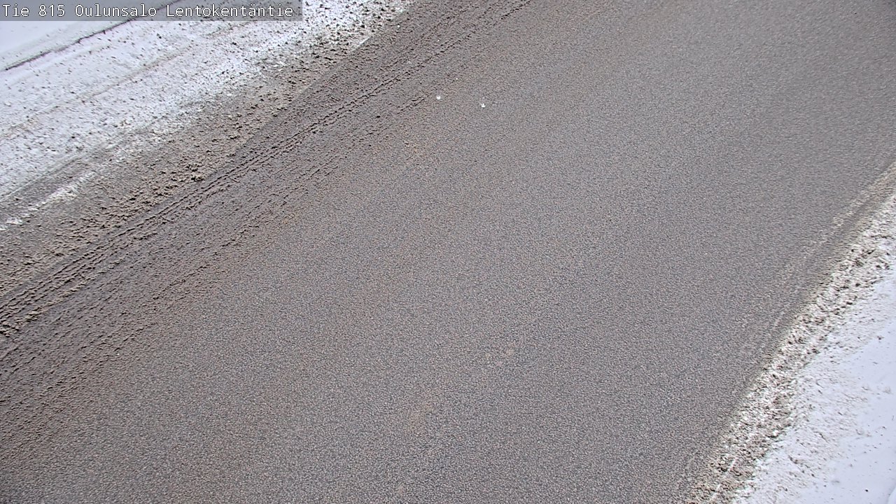 Weather Camera Image Väg 816 Uleåsalo, Lentokentäntie, Oulu, Pohjois-Pohjanmaa