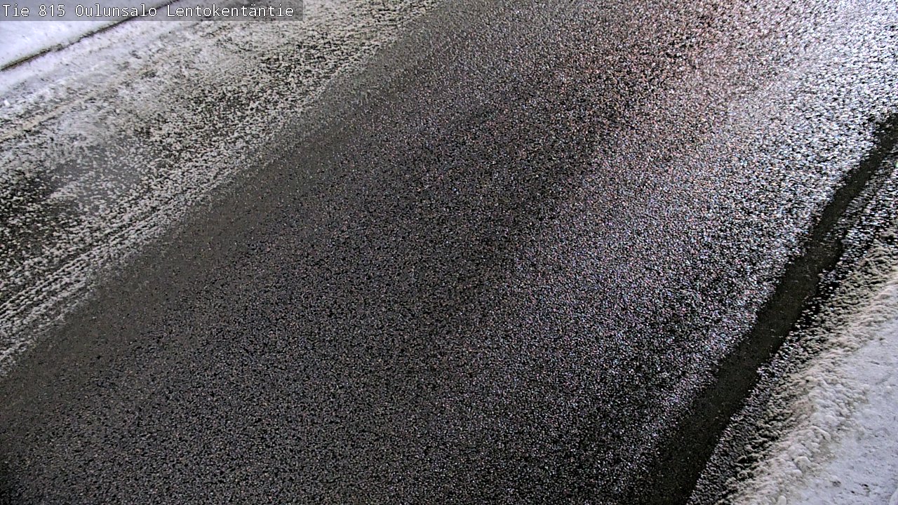 Weather Camera Image Väg 816 Uleåsalo, Lentokentäntie, Oulu, Pohjois-Pohjanmaa