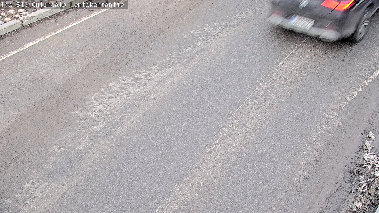 Weather Camera Image Väg 816 Uleåsalo, Lentokentäntie, Oulu, Pohjois-Pohjanmaa