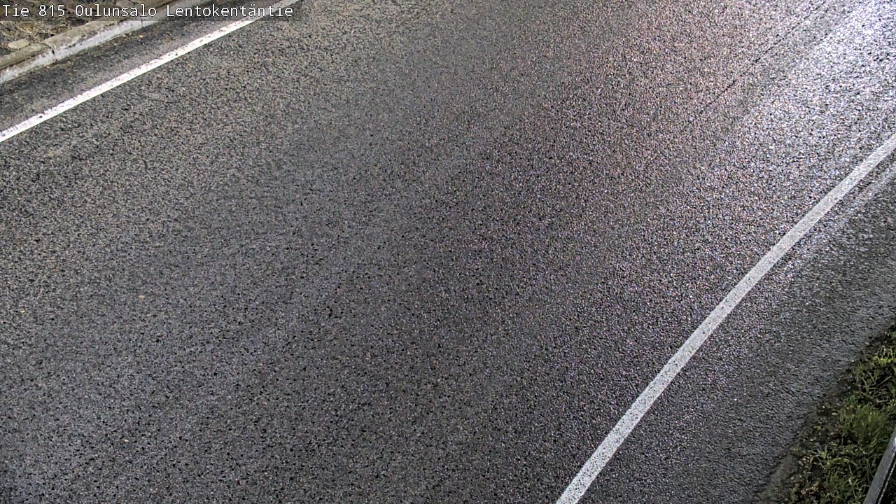 Weather Camera Image Väg 816 Uleåsalo, Lentokentäntie, Oulu, Pohjois-Pohjanmaa