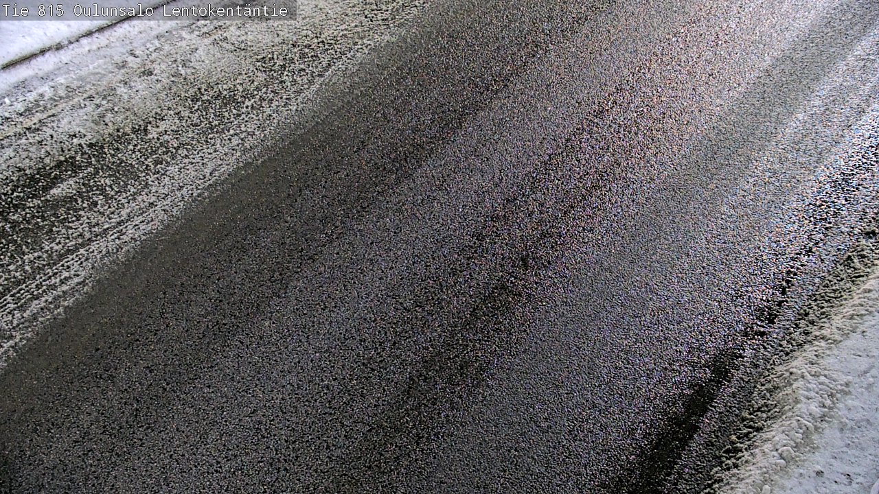 Weather Camera Image Väg 816 Uleåsalo, Lentokentäntie, Oulu, Pohjois-Pohjanmaa