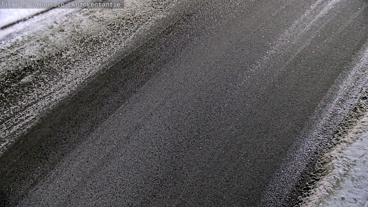 Weather Camera Image Väg 816 Uleåsalo, Lentokentäntie, Oulu, Pohjois-Pohjanmaa