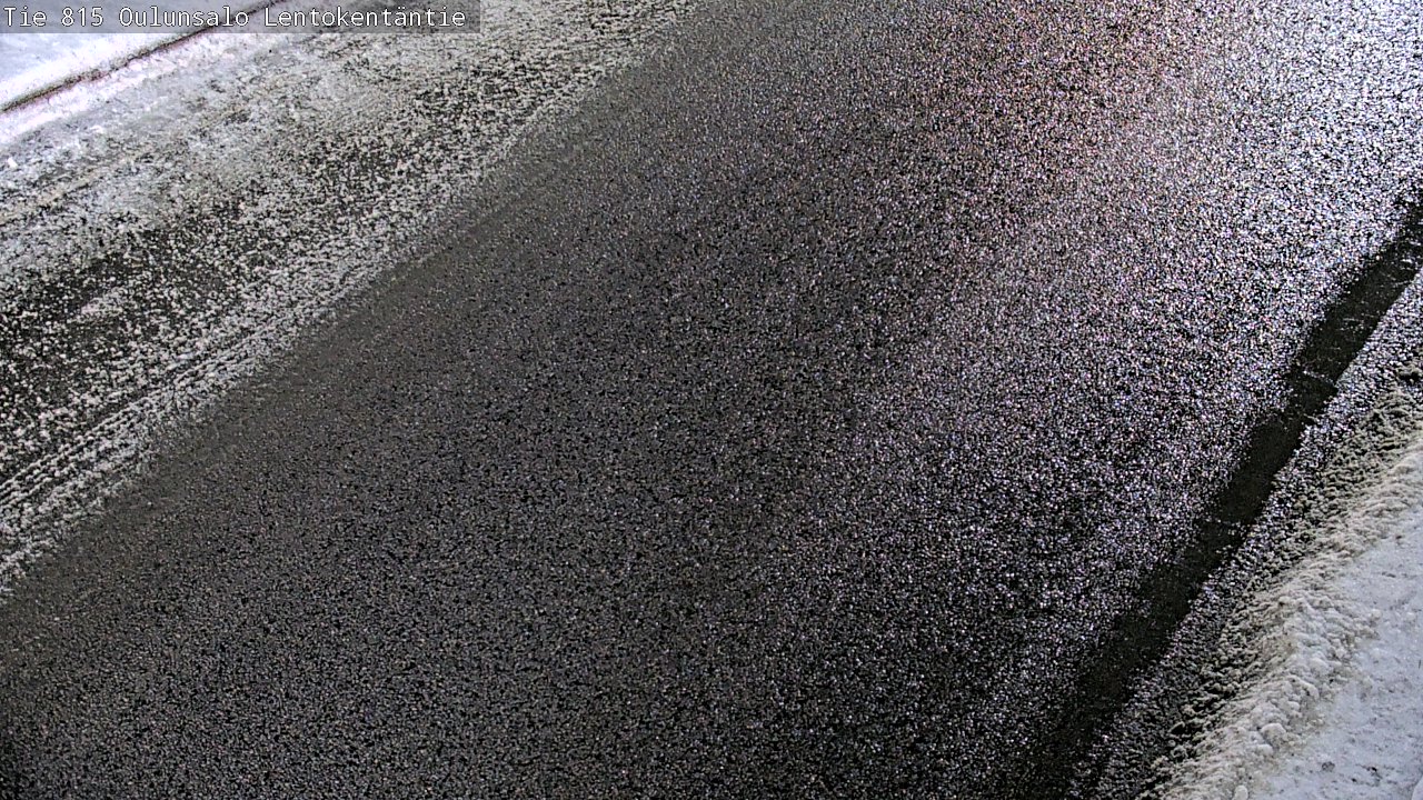 Weather Camera Image Väg 816 Uleåsalo, Lentokentäntie, Oulu, Pohjois-Pohjanmaa