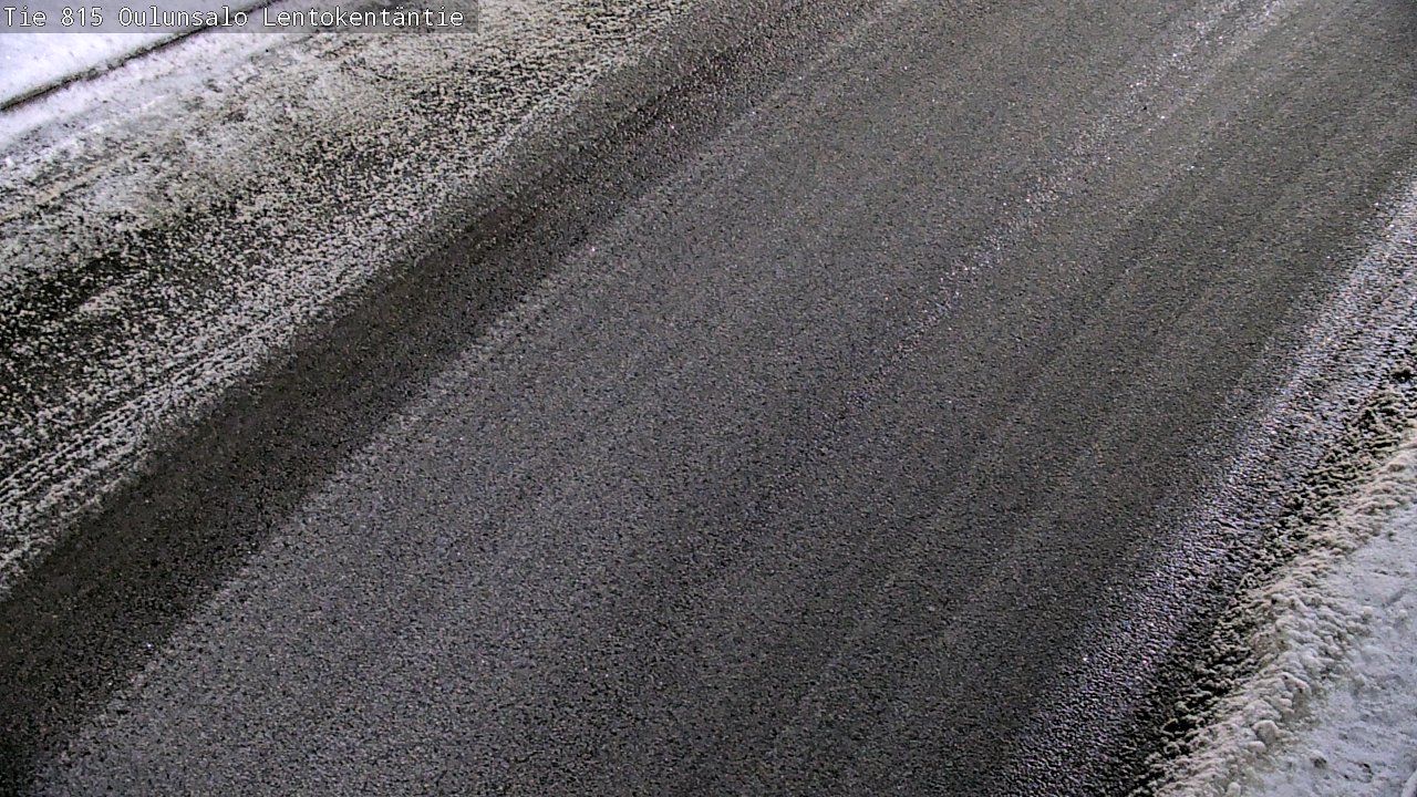 Weather Camera Image Väg 816 Uleåsalo, Lentokentäntie, Oulu, Pohjois-Pohjanmaa