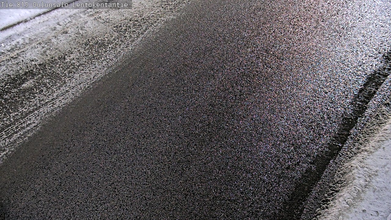 Weather Camera Image Väg 816 Uleåsalo, Lentokentäntie, Oulu, Pohjois-Pohjanmaa