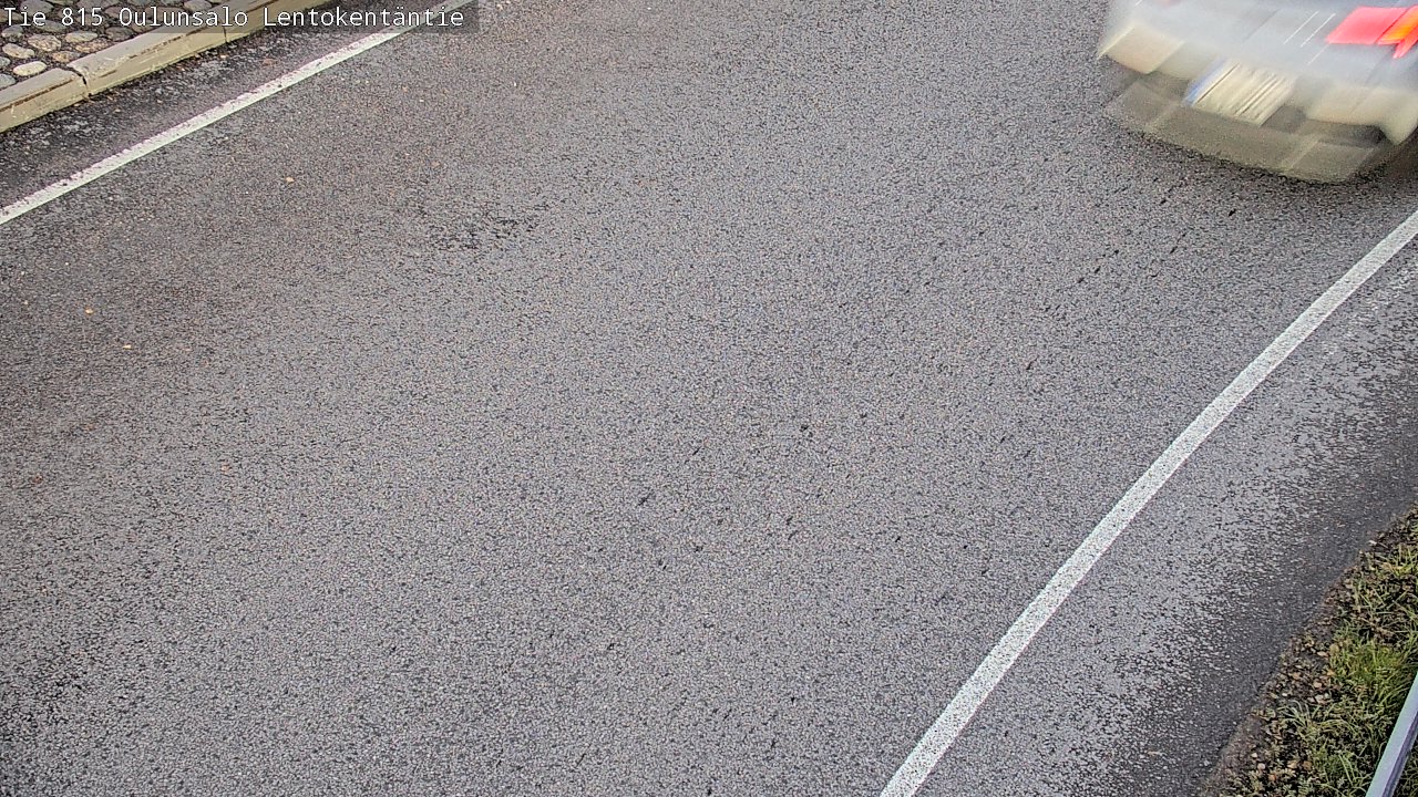 Weather Camera Image Väg 816 Uleåsalo, Lentokentäntie, Oulu, Pohjois-Pohjanmaa