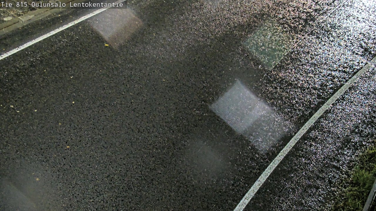 Weather Camera Image Väg 816 Uleåsalo, Lentokentäntie, Oulu, Pohjois-Pohjanmaa