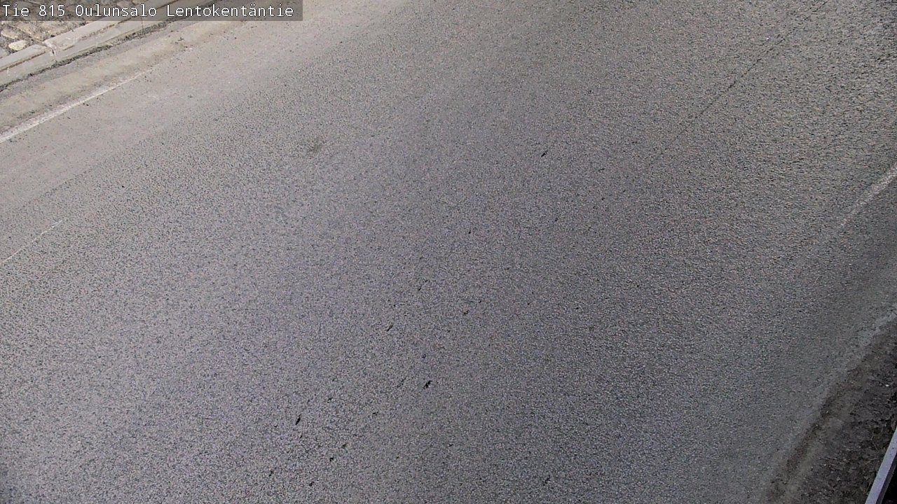 Weather Camera Image Väg 816 Uleåsalo, Lentokentäntie, Oulu, Pohjois-Pohjanmaa