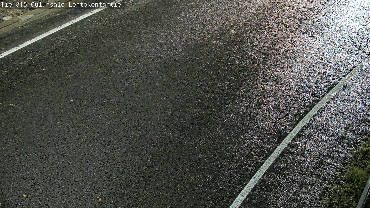 Weather Camera Image Väg 816 Uleåsalo, Lentokentäntie, Oulu, Pohjois-Pohjanmaa
