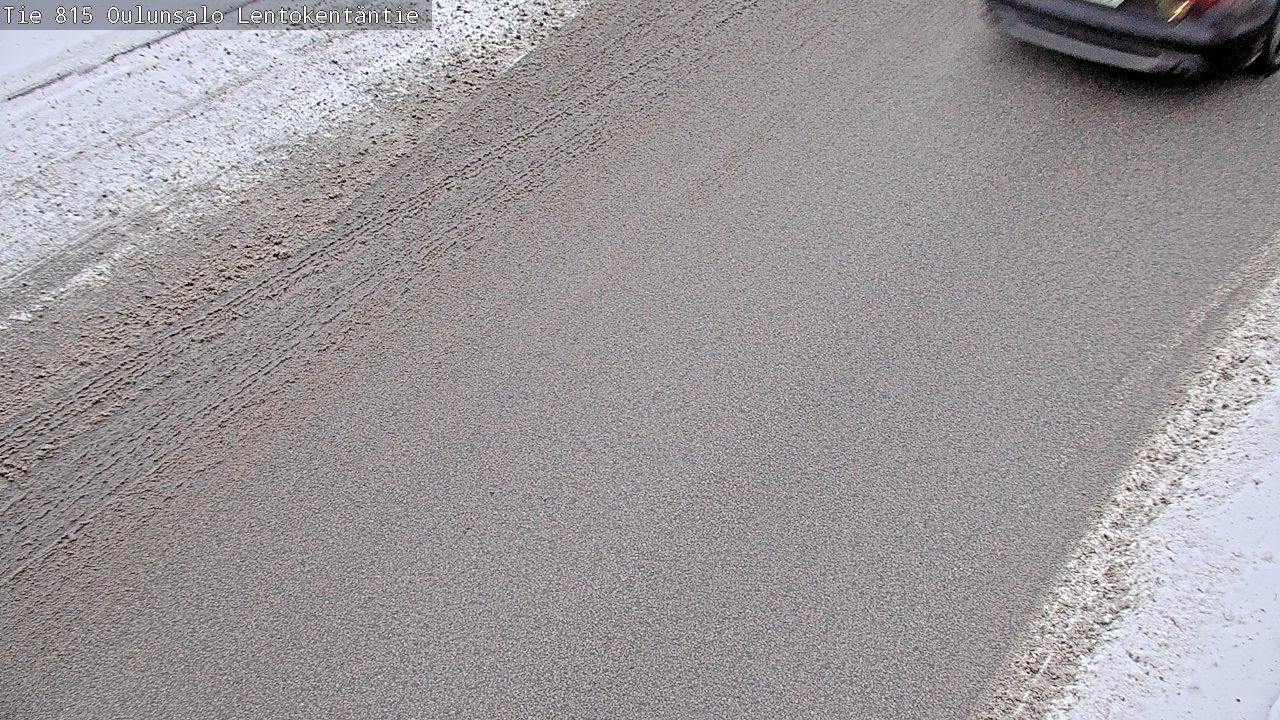 Weather Camera Image Väg 816 Uleåsalo, Lentokentäntie, Oulu, Pohjois-Pohjanmaa