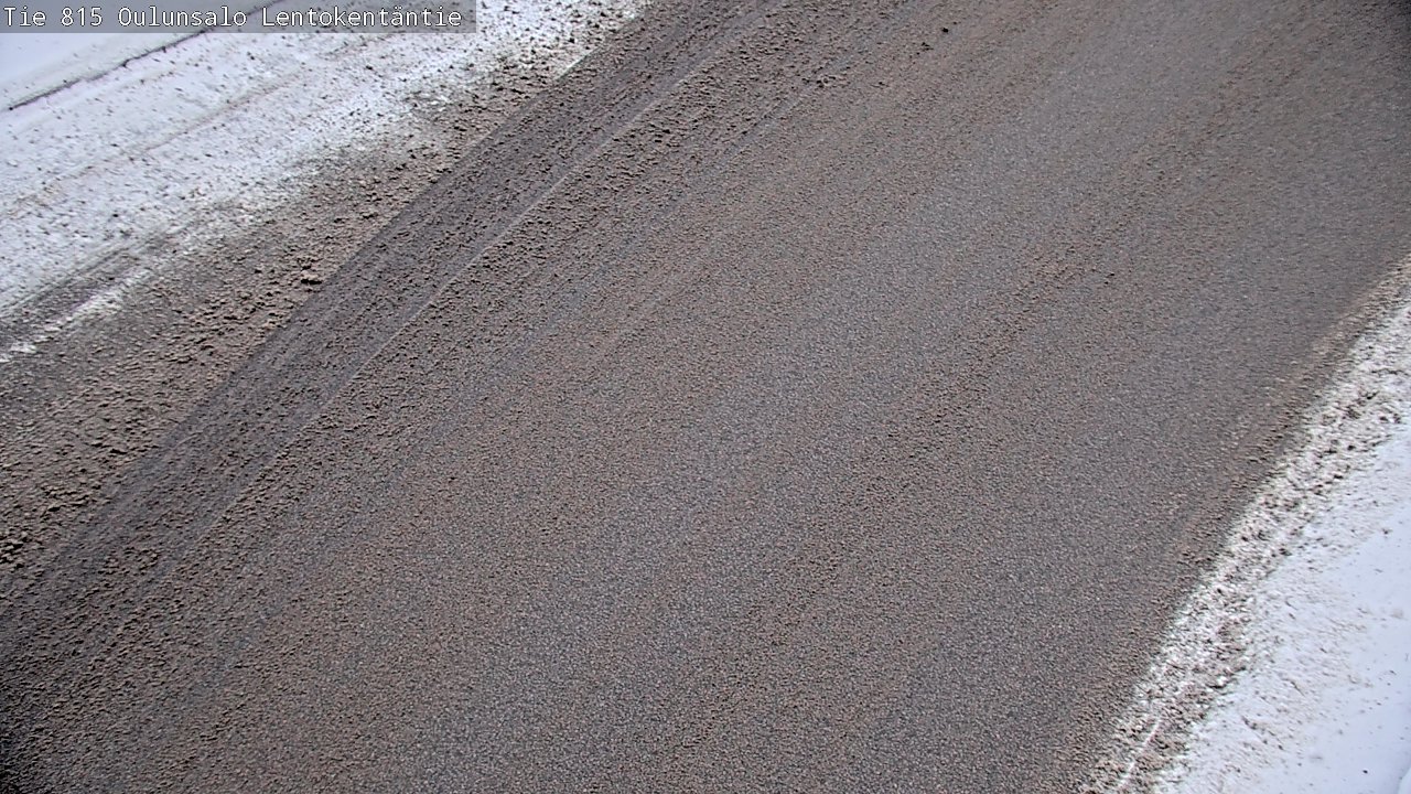 Weather Camera Image Väg 816 Uleåsalo, Lentokentäntie, Oulu, Pohjois-Pohjanmaa