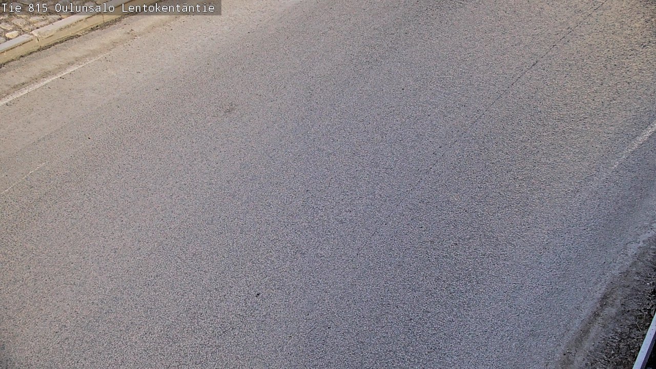 Weather Camera Image Väg 816 Uleåsalo, Lentokentäntie, Oulu, Pohjois-Pohjanmaa