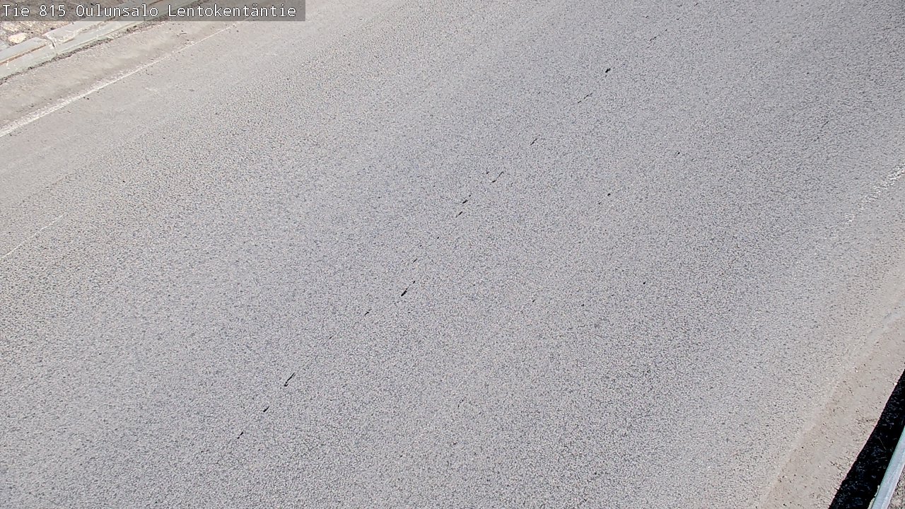 Weather Camera Image Väg 816 Uleåsalo, Lentokentäntie, Oulu, Pohjois-Pohjanmaa